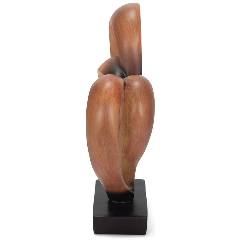 Dicksons Marriage Takes Three 8.5 x 9.5 Resin Stone Pedestal Table Top Decoration (Brown) - Image 4